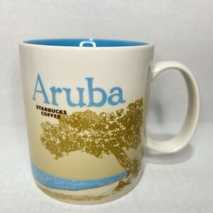 Starbucks Aruba 16 OZ Coffee Mug Cup Ceramic Global Collector Series